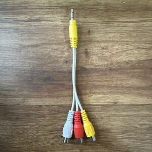 3.5Mm Male to 3 RCA Female Video AV Component Adapter Cable